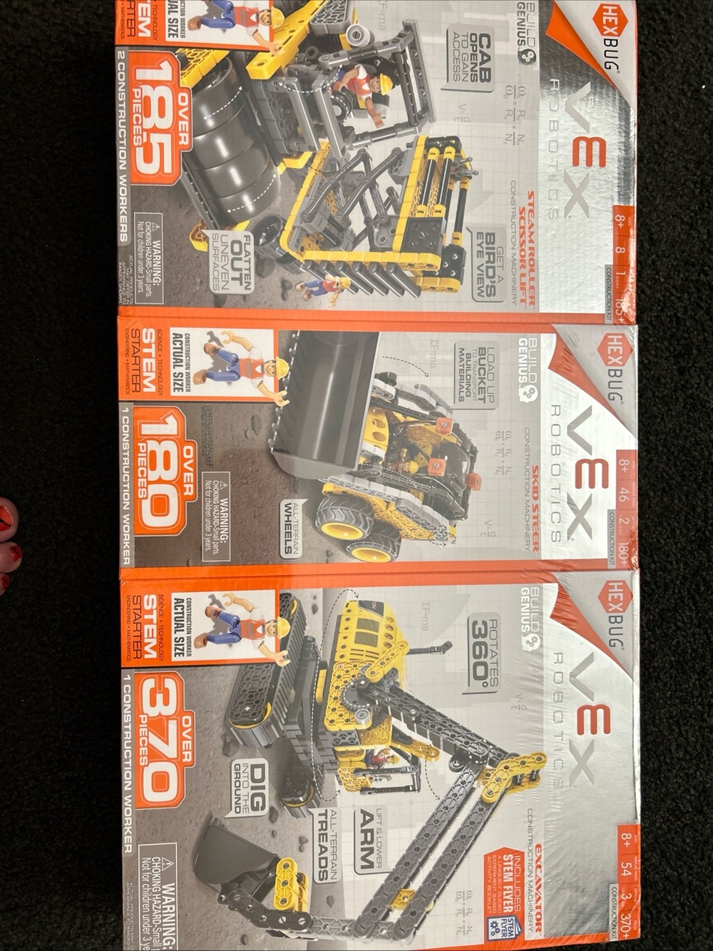 HexBug Vex Robotics
Construction Kit - 3 Pack Set Building STEM Toy 700+ Pcs New